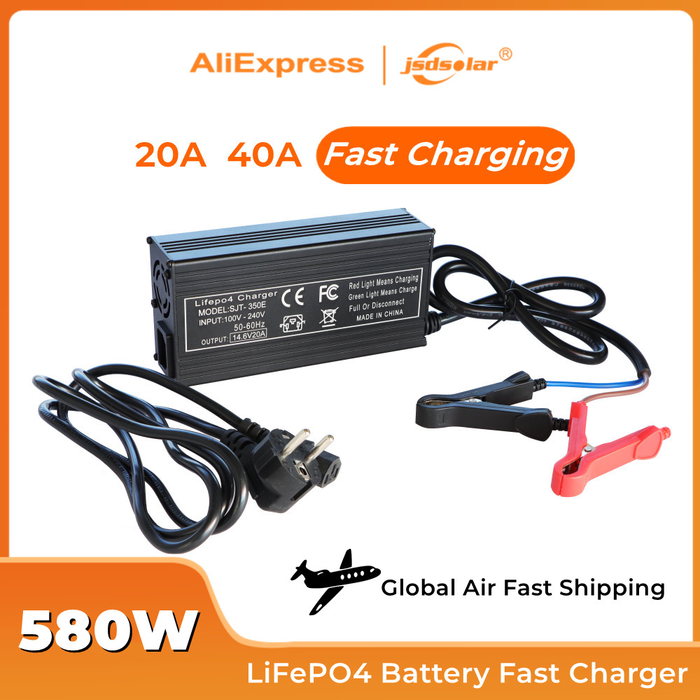 Lifepo4 Battery Pack - 12V 24V LiFePO4 Battery Charger 20A