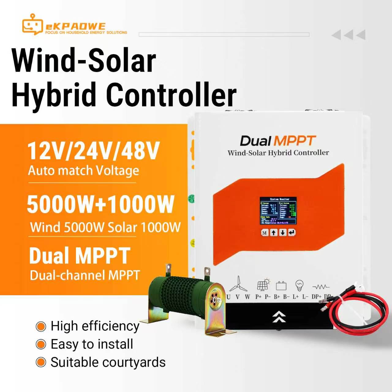 Renewable Energy Wind Solar - Wind Solar Hybrid Charge Controller Wind