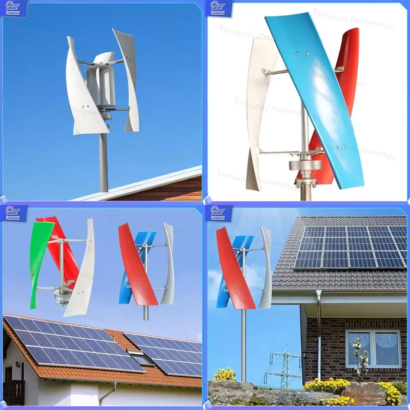 5KW Hybrid Solar Wind Turbine  - Renewable Energy Wind Solar recension och pris