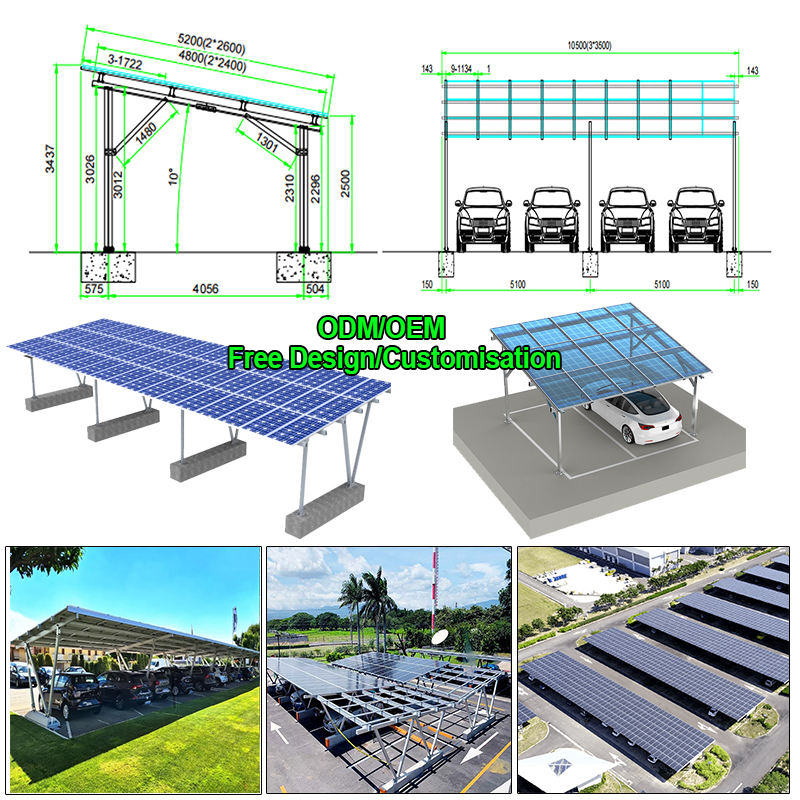 Single Pole Solar Carport PV M - Renewable Energy Us recension och pris