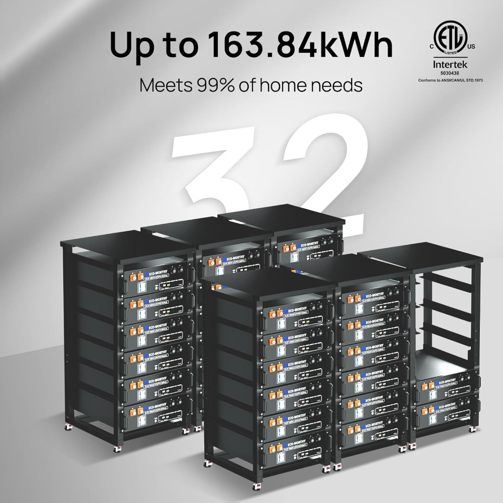 48V 100Ah LiFePO4 Lithium Batt - Energy Storage Rack recension och pris