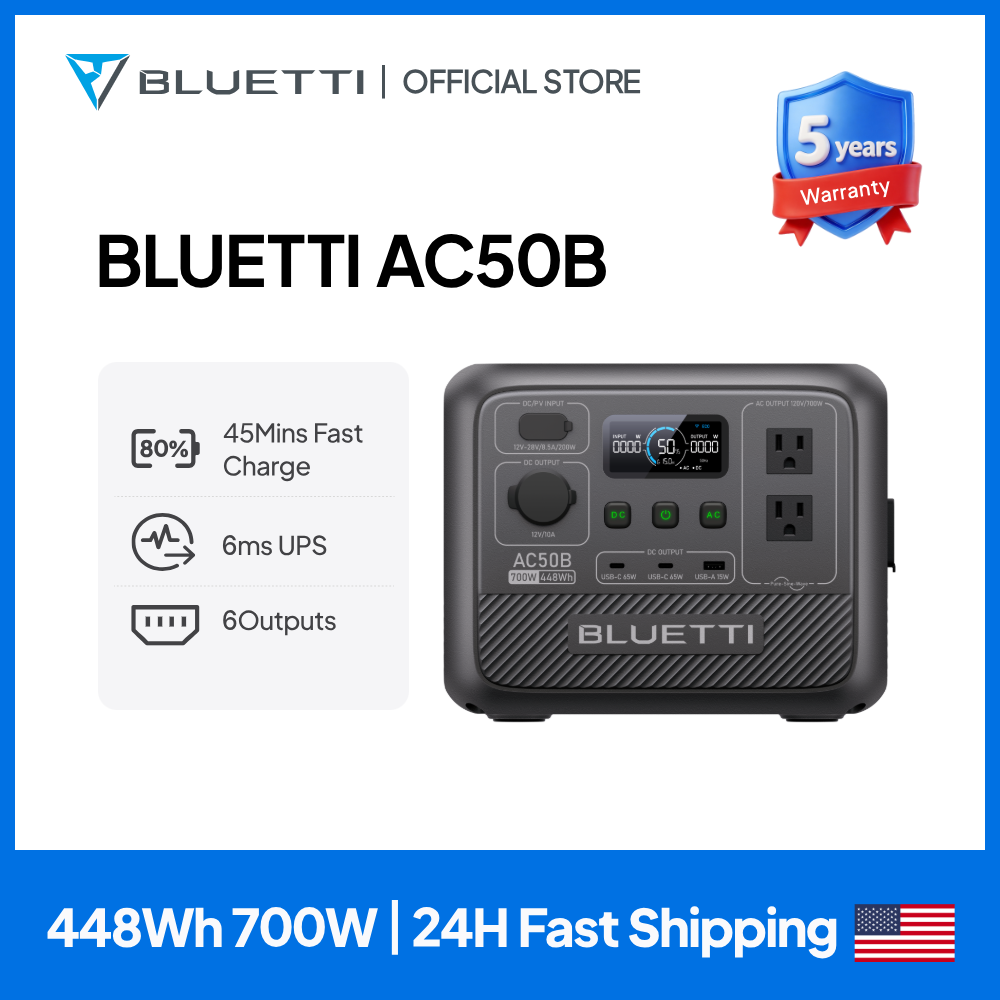 BLUETTI AC50B Portable Power S - Lifepo4 Battery Pack recension och pris