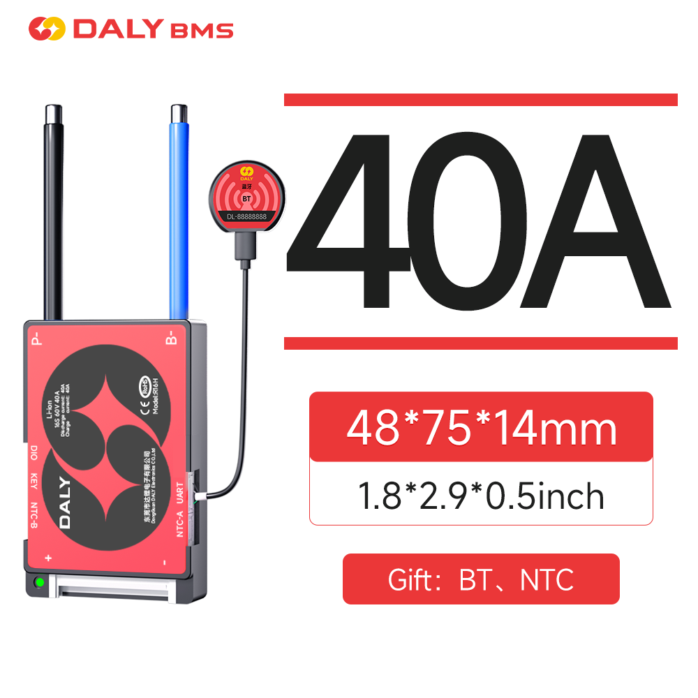 DALY Smart BMS 16S 60V 40A Li- - Lifepo4 Battery Pack recension och pris