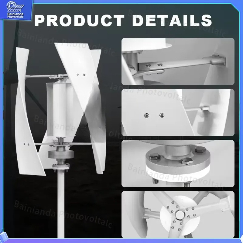 Vertical Wind Turbine Generato - Renewable Energy Wind Solar recension och pris